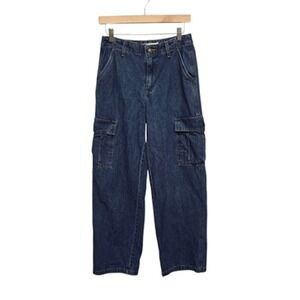 Levi's‎ Jeans Womens 26 Blue 94 Baggy Cargo Denim Utility Loose Fit Waterless